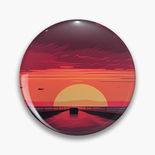 Item preview, Car Driving into Sunset designed and sold by tropicaltee.