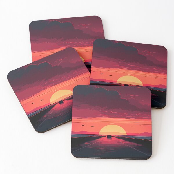 Item preview, Car Driving into Sunset designed and sold by tropicaltee.