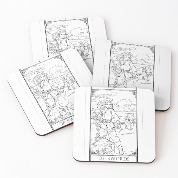 Item preview, Carrow's Tarot - Five of Swords designed and sold by CarrowBrown.