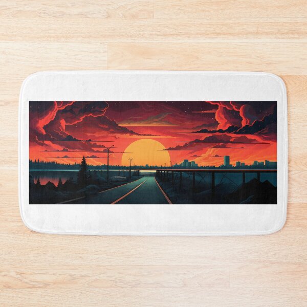 Item preview, Car Driving into Sunset designed and sold by tropicaltee.