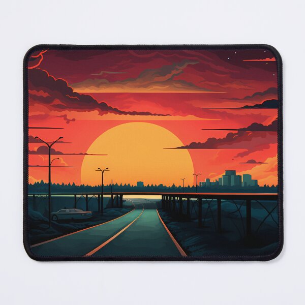 Item preview, Car Driving into Sunset designed and sold by tropicaltee.