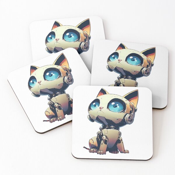 Item preview, Robo-Cat Daydreaming! designed and sold by kukamatsu.