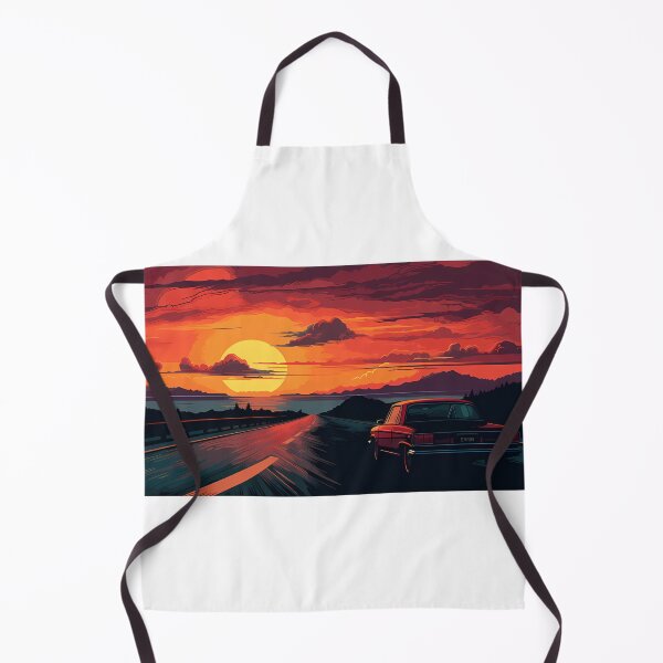 Item preview, Car Driving into Sunset designed and sold by tropicaltee.