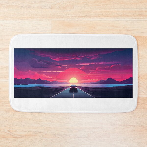 Item preview, Car Driving into Sunset designed and sold by tropicaltee.