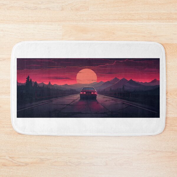 Item preview, Car Driving into Sunset designed and sold by tropicaltee.