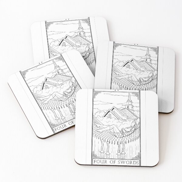 Item preview, Carrow's Tarot - Four of Swords designed and sold by CarrowBrown.