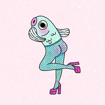 Fish-Nets (Reverse Mermaid) Pink Version | Poster