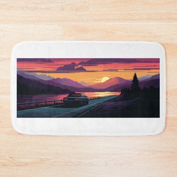 Item preview, Car Driving into Sunset designed and sold by tropicaltee.
