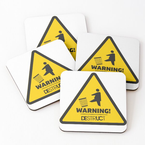 Item preview, Señal de advertencia de destrucción designed and sold by Printyourspirit.