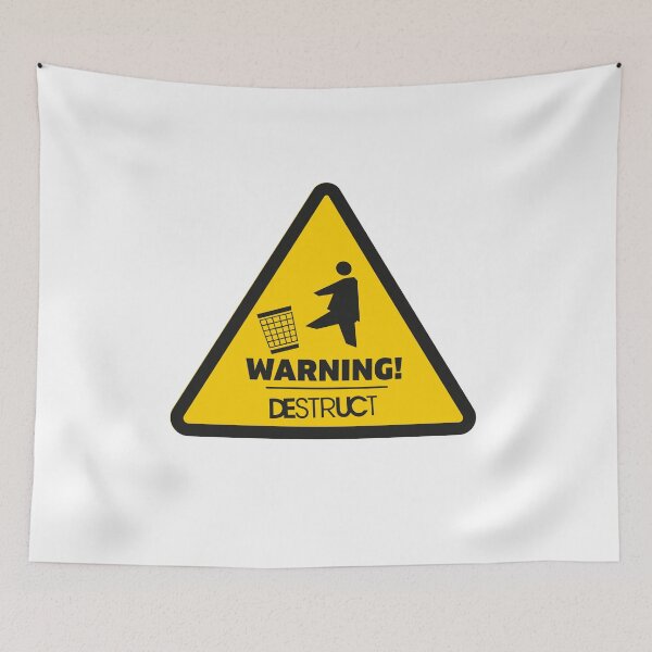 Item preview, Señal de advertencia de destrucción designed and sold by Printyourspirit.