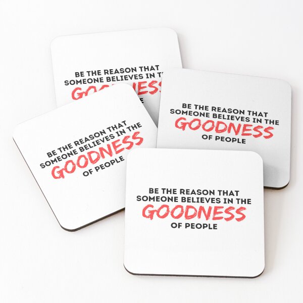 Item preview, Be the reason that someone believes in the goodness of people #red #quote #bekind designed and sold by SassyArtistry.