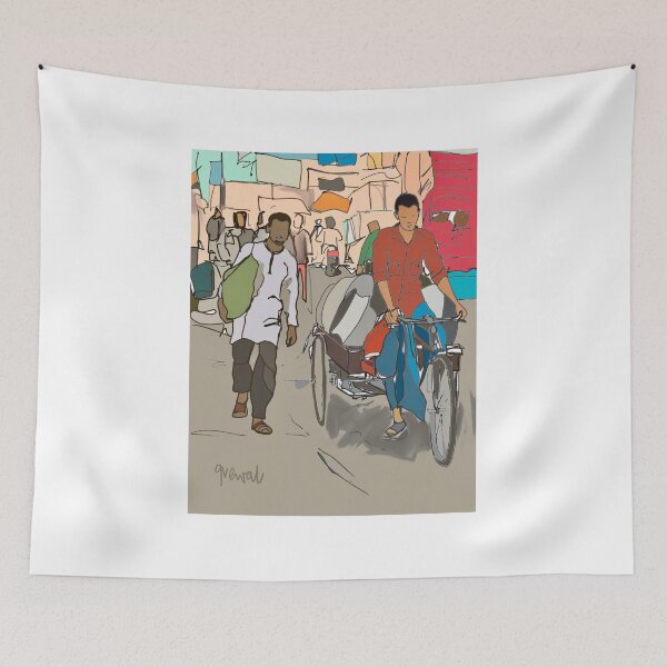 Item preview, Indian street  designed and sold by Sukhpal Grewal Ethnic Art.