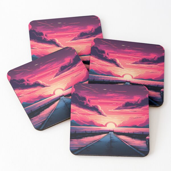 Item preview, Car Driving into Sunset designed and sold by tropicaltee.
