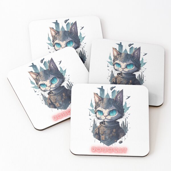 Item preview, Robocat in the decayed city. designed and sold by LadyPinkShop.
