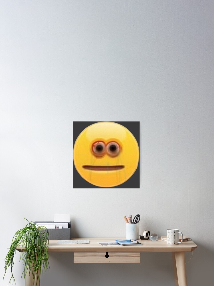 Cursed Stressed Emoji Sticker for Sale by LLFits