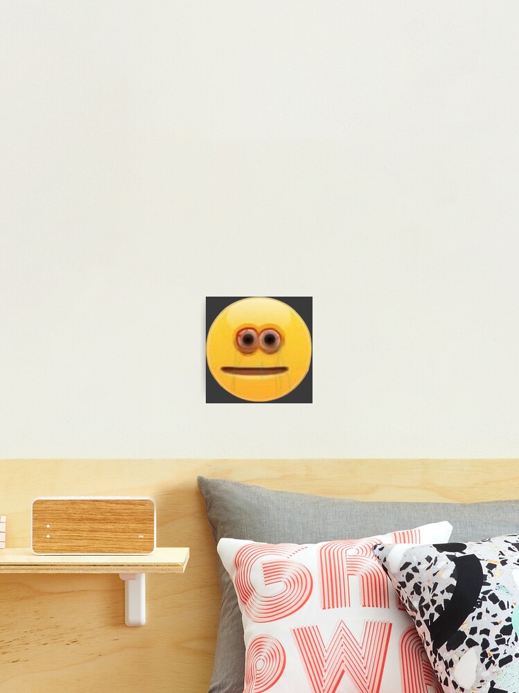Cursed Stressed Emoji Photographic Print for Sale by LLFits