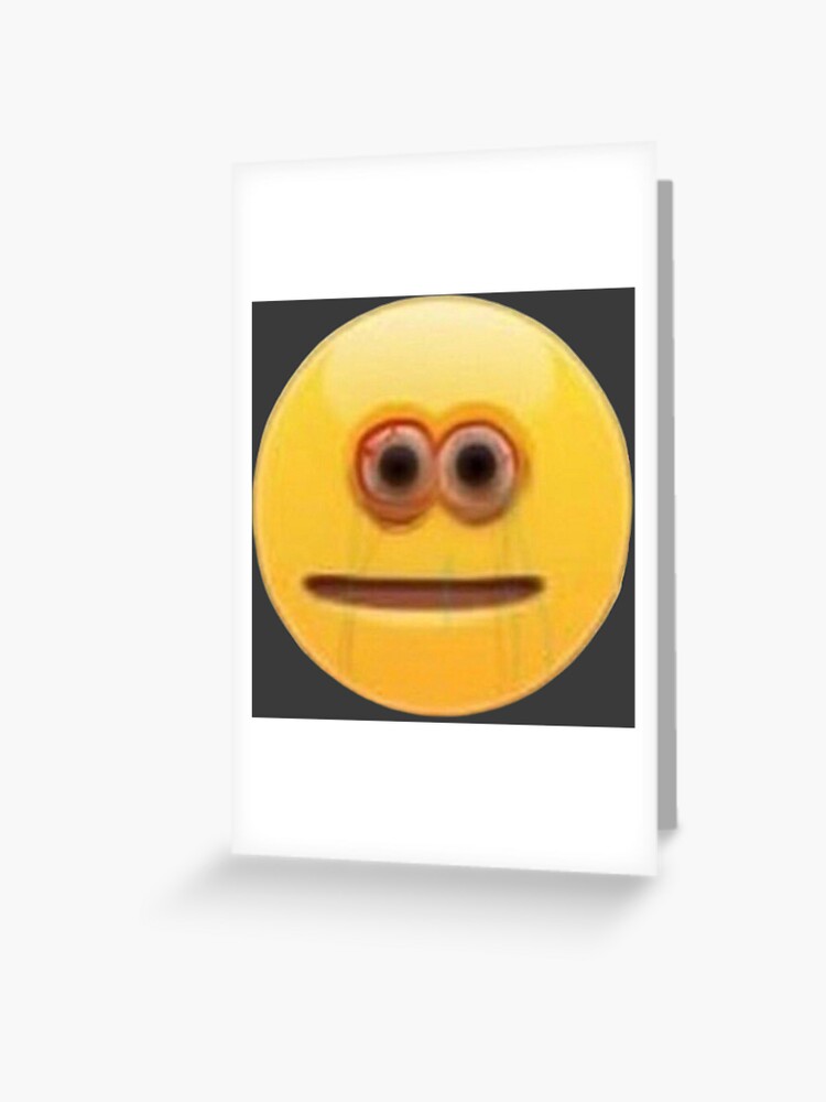 Cursed Stressed Emoji Sticker for Sale by LLFits