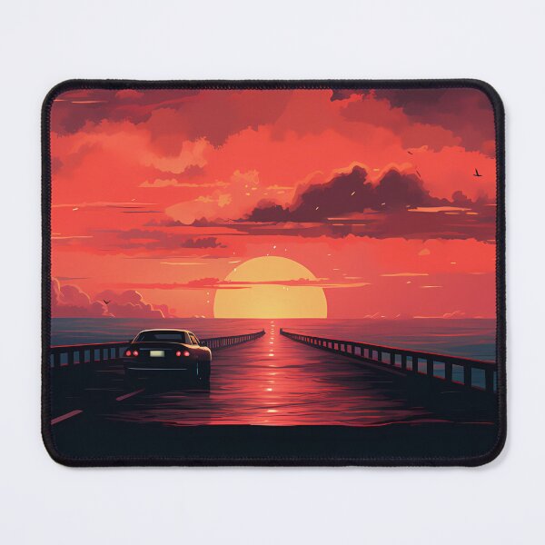 Item preview, Car Driving into Sunset designed and sold by tropicaltee.
