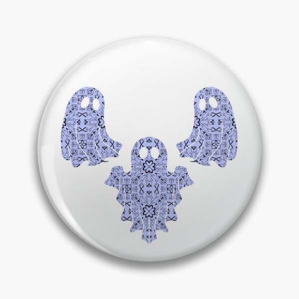 Item preview, Halloween Ghost Native Ojibwe Floral by Niibidoon designed and sold by Niibidoon.