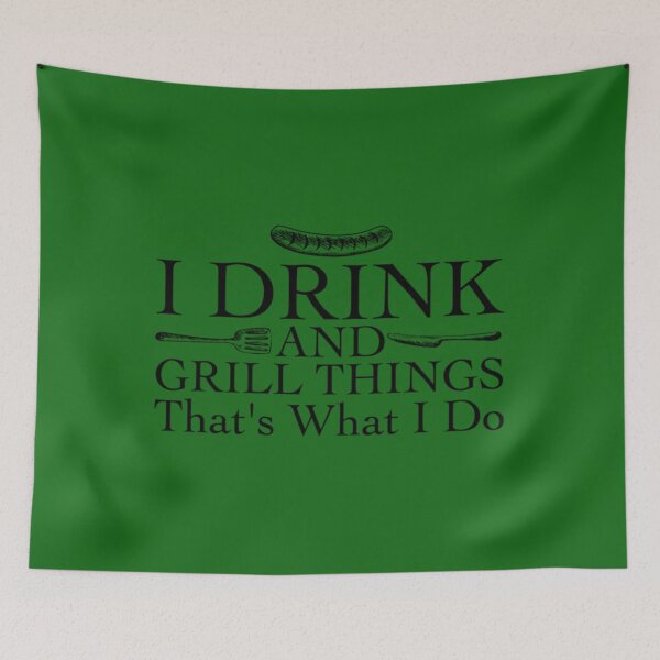 Item preview, Bbq Barbecue 	 Funny I Drink And Grill Things    	 designed and sold by dmrbnyuj85.