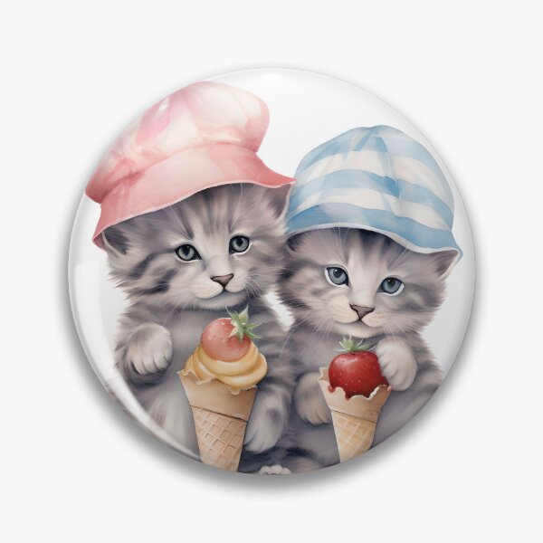 Item preview, "A Sweet Bond: Little Cats and Ice Cream Delight" designed and sold by LeepaCreations.