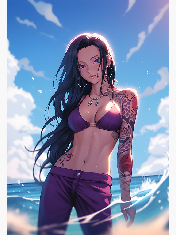 Boa Hancock - One Piece v.3 color version Sticker for Sale by Geonime