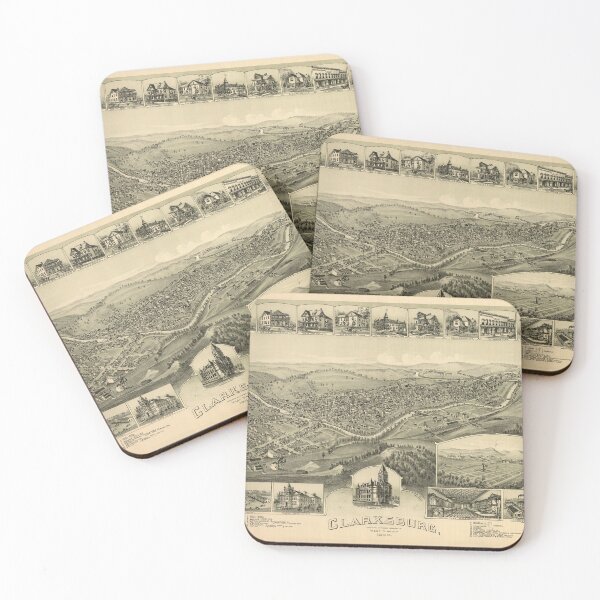 Item preview, Clarksburg, West Virginia (1898) designed and sold by allhistory.