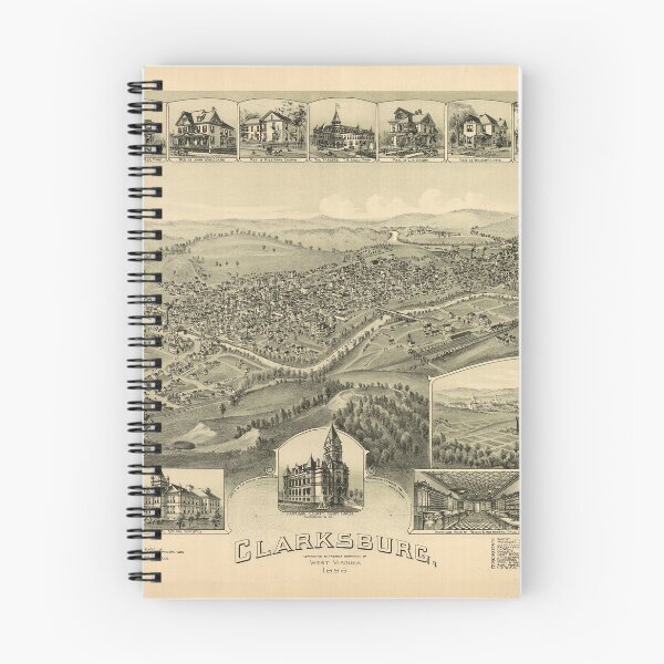 Item preview, Clarksburg, West Virginia (1898) designed and sold by allhistory.