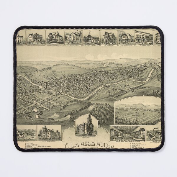 Item preview, Clarksburg, West Virginia (1898) designed and sold by allhistory.