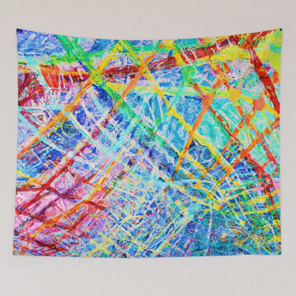 Item preview, Vibrant Abstract Color Explosion Pattern designed and sold by Health And Fitness Posts e-Store.