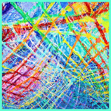 Artwork thumbnail, Vibrant Abstract Color Explosion Pattern by Health And Fitness Posts e-Store