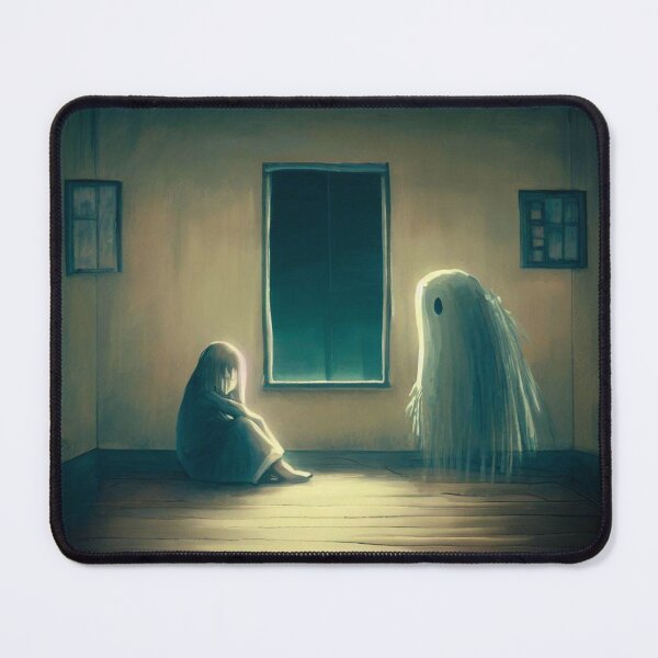 Item preview, Girl and her pet ghost designed and sold by Donkey's Salad.