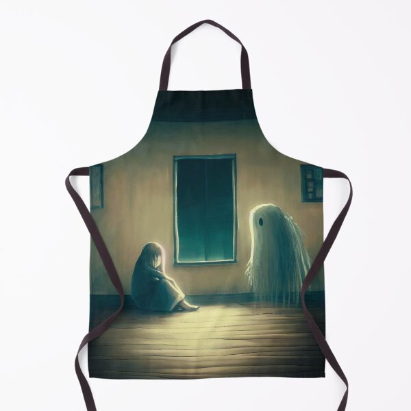 Item preview, Girl and her pet ghost designed and sold by Donkey's Salad.