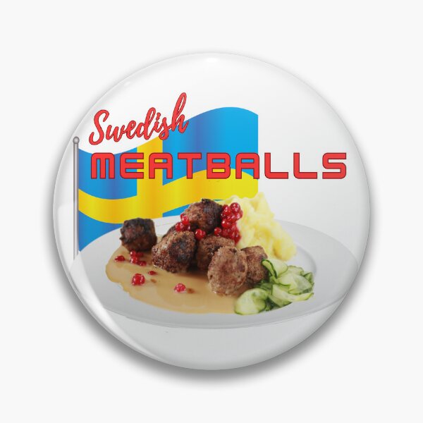 Artikelvorschau, Schwedische Fleischbällchen, schwedisches Essen. entworfen und verkauft von LindaLG.