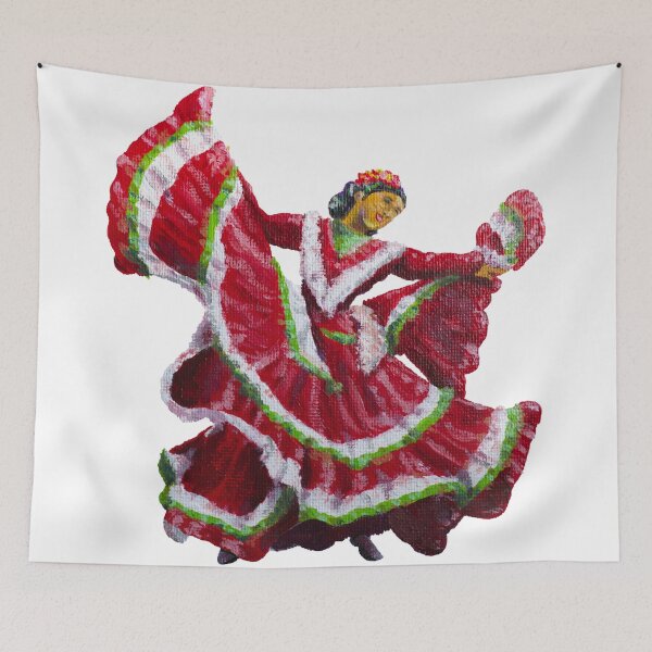 Item preview, Red Ballet Folklórico Dancer (Baile Folklórico)  designed and sold by Ivan Ramirez.