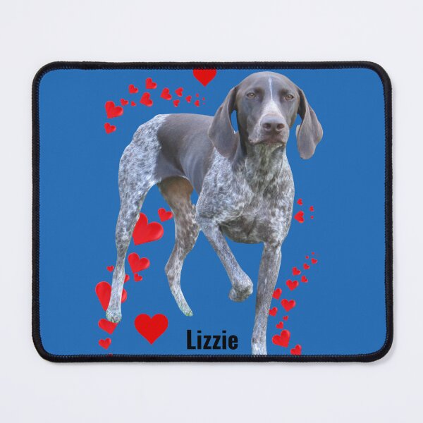Item preview, Lizzie Pointing GSP - Red Hearts designed and sold by Sunflower5576.