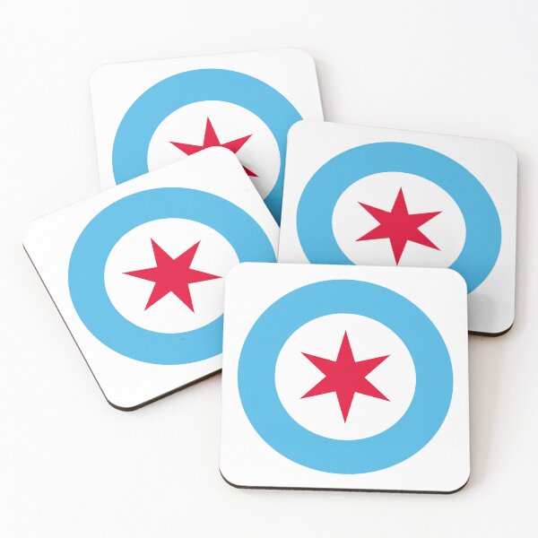 Item preview, Chicago Flag Bullseye Design designed and sold by ElegantLexicon.
