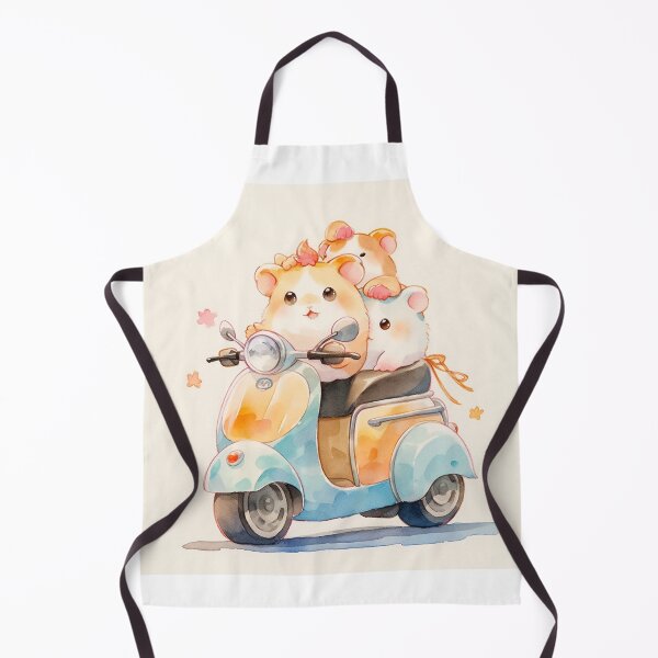 Item preview, Cute Hamsters Joyride on a Scooter Watercolor designed and sold by redstar19.