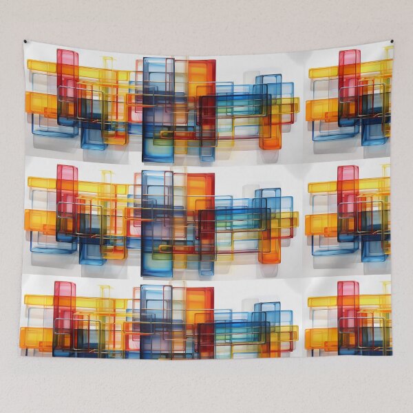 Item preview, Colorful Shapes designed and sold by tropicaltee.