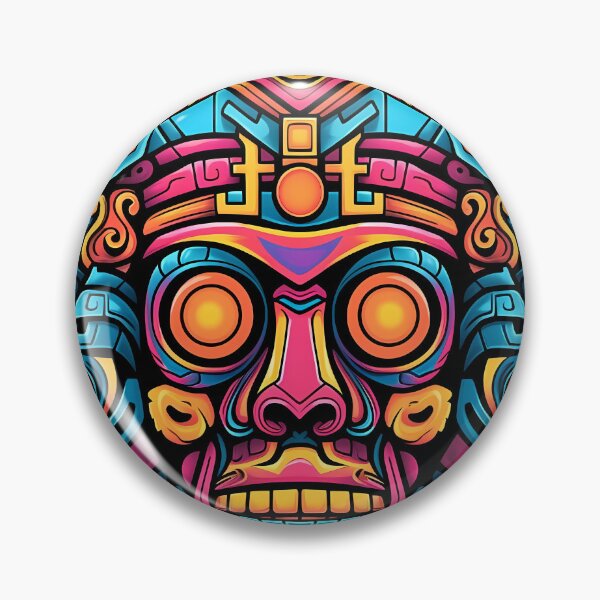 Item preview, Mayan Mask (Black Light) designed and sold by LartographicArt.