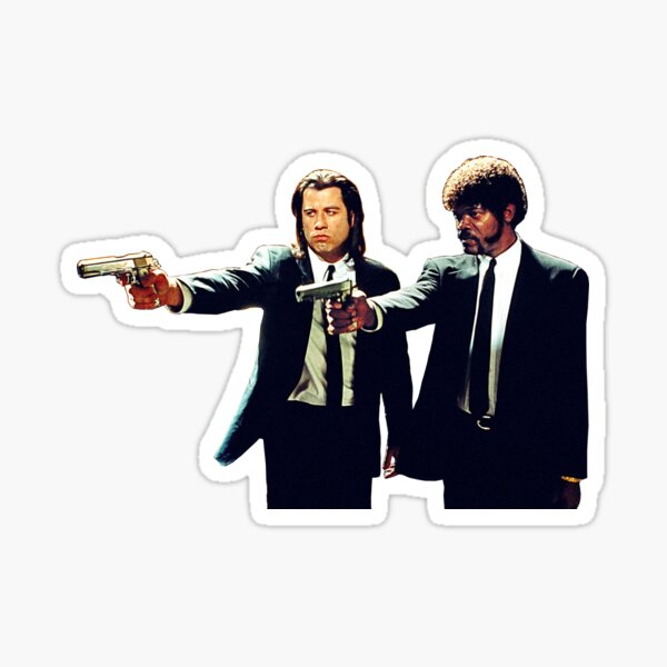 Vincent y Jules Pulp Fiction Pegatina