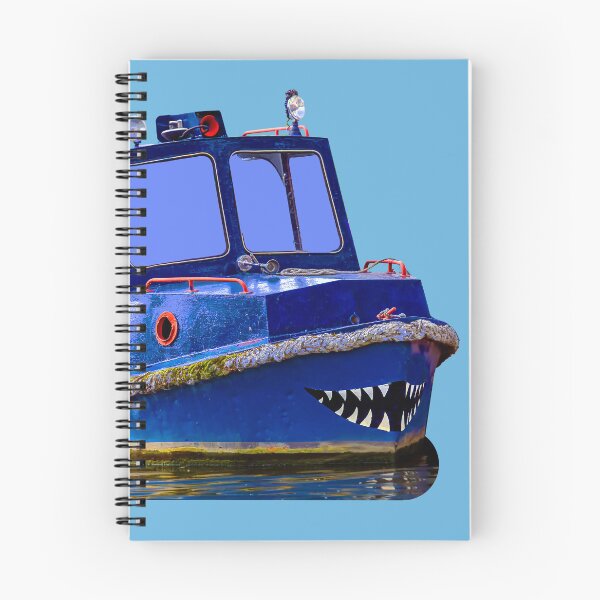 Item preview, A boat with shark jaws painted on its bow designed and sold by Dalyndigital Photography.