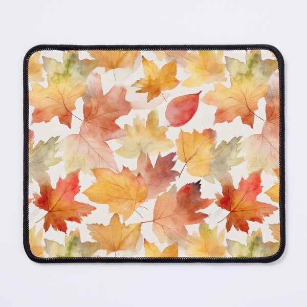 Item preview, Autumn fall leaves watercolor Pattern designed and sold by ChromaticClings.