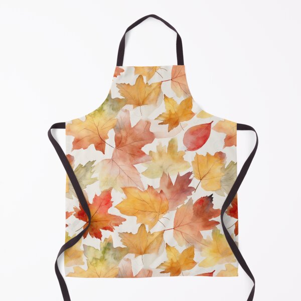 Item preview, Autumn fall leaves watercolor Pattern designed and sold by ChromaticClings.