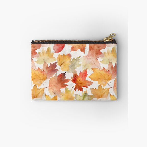 Item preview, Autumn fall leaves watercolor Pattern designed and sold by ChromaticClings.
