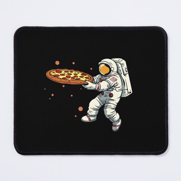 Item preview, Astronaut in Space Holding Pizza | Pop Art Graphic Design designed and sold by 24hSpaceMadness.