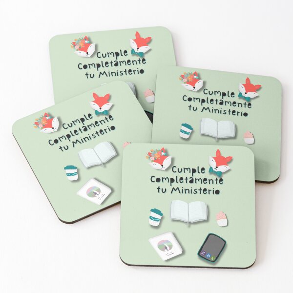 Item preview, Cumple Completamente tu Ministerio Spanish Illustrated Pioneer Notebook Magnet Sticker designed and sold by RegalitosParaTi.