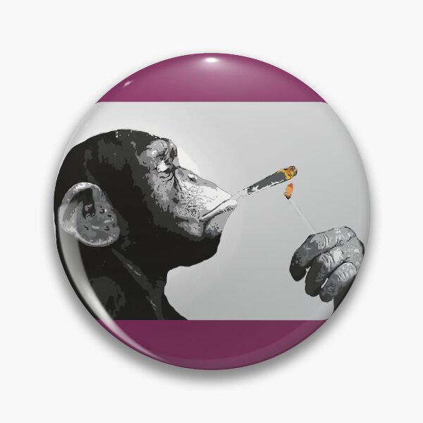 Item preview, Banksy Steez Chimp Monkey Smoking Joint Greeting Card 	 designed and sold by xvxfqqbu92.
