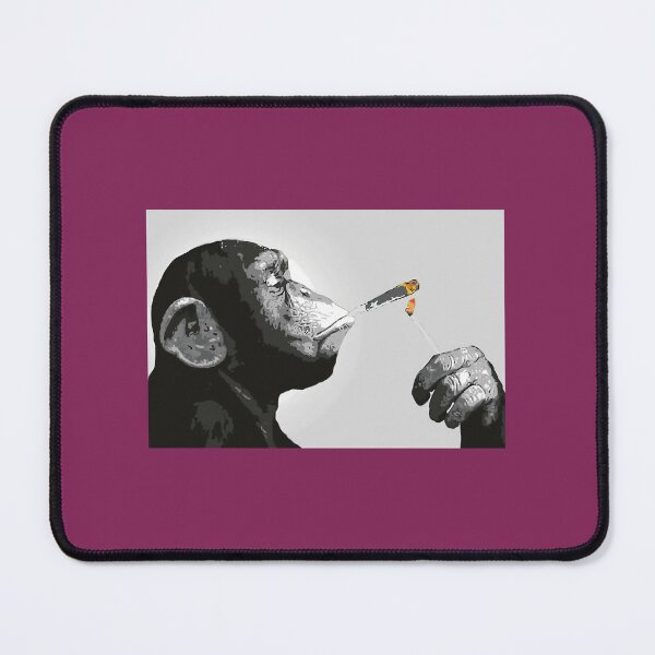 Item preview, Banksy Steez Chimp Monkey Smoking Joint Greeting Card designed and sold by xvxfqqbu92.