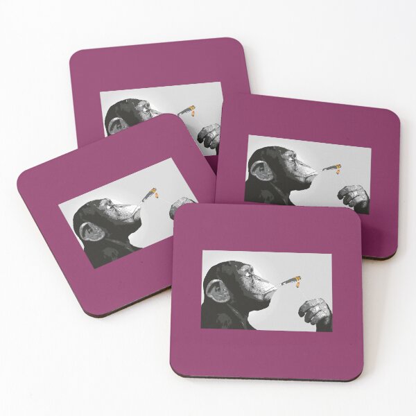Item preview, Banksy Steez Chimp Monkey Smoking Joint Greeting Card 	 designed and sold by xvxfqqbu92.